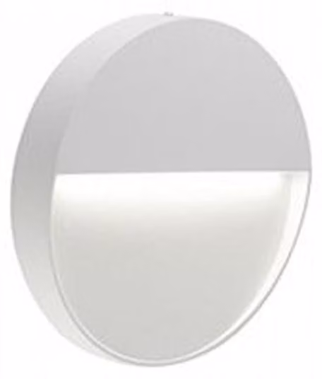 Applique Da Esterno Geo Round Alluminio E Termoplastica Bianco Led 3W 4000K