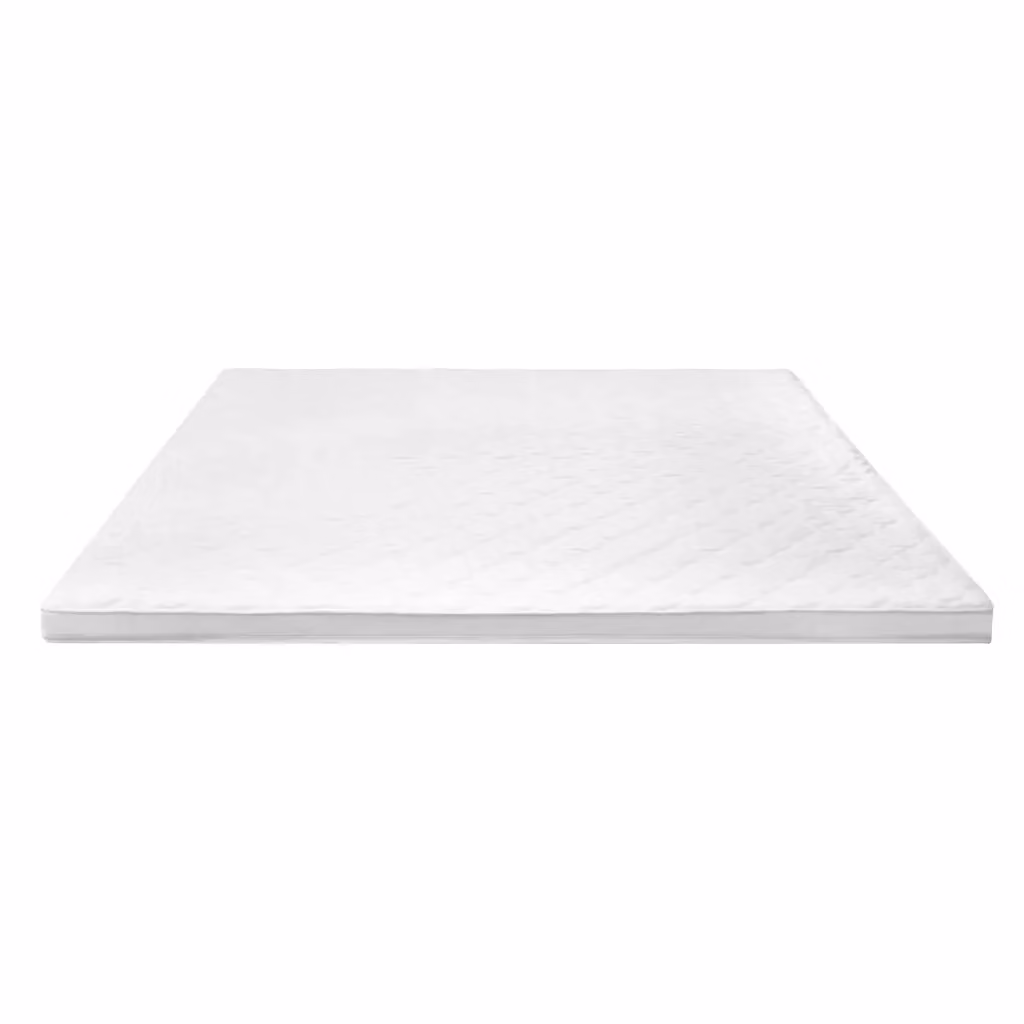 Coprimaterasso Design Mania in schiuma a freddo con superficie a onde, bianco, L: 180 cm, P: 200 cm, H: 6 cm – 2