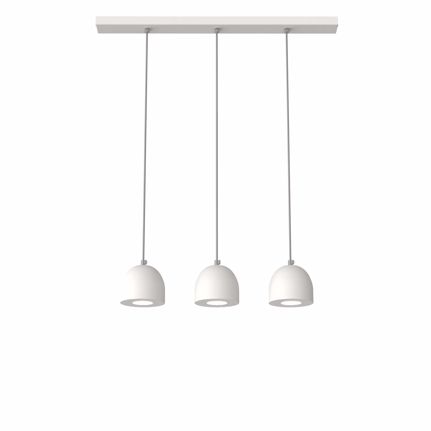 Lampada A Sospensione Campanella Linear X3 Monocolore Opaca