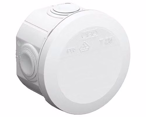 Scatola di derivazione OBO IP65 T25 O80x51mm grigio chiaro