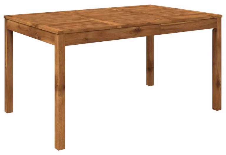 Tavolo da giardino, modello "Natur", dimensioni 147 x 88,5 x 75 cm, realizzato in legno massello di acacia