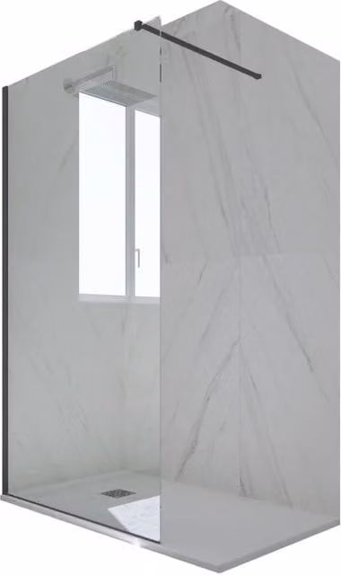 Parete doccia Walk-in FORTE Kolors con vetro trasparente e profilo antracite L: 90 cm, H: 200 cm
