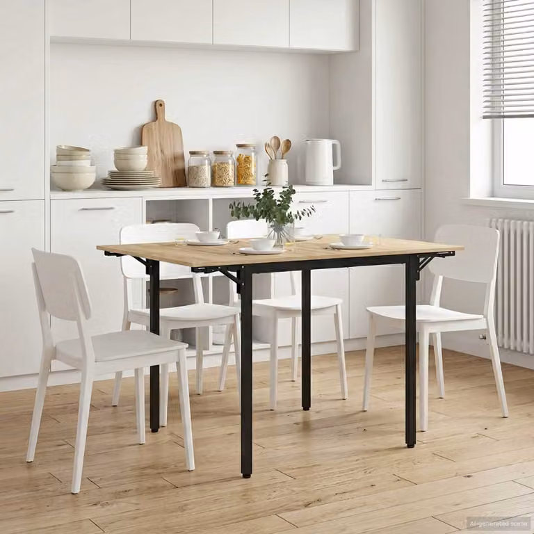 vidaXL Tavolo da Pranzo Estensibile 120 x 81,5 x 75 cm Rovere Sonoma