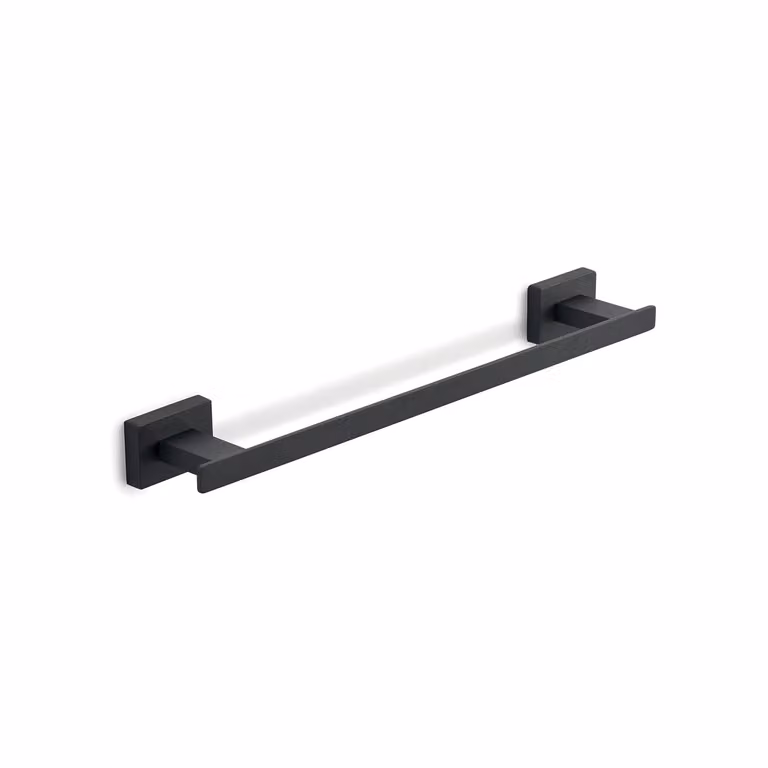 Portasalviette cm 30 da muro in acciaio inox e Cromall 4421-30 Gedy serie ATENA Nero Opaco
