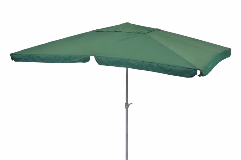 Ombrellone da mercato Merxx, alluminio, verde, rettangolare