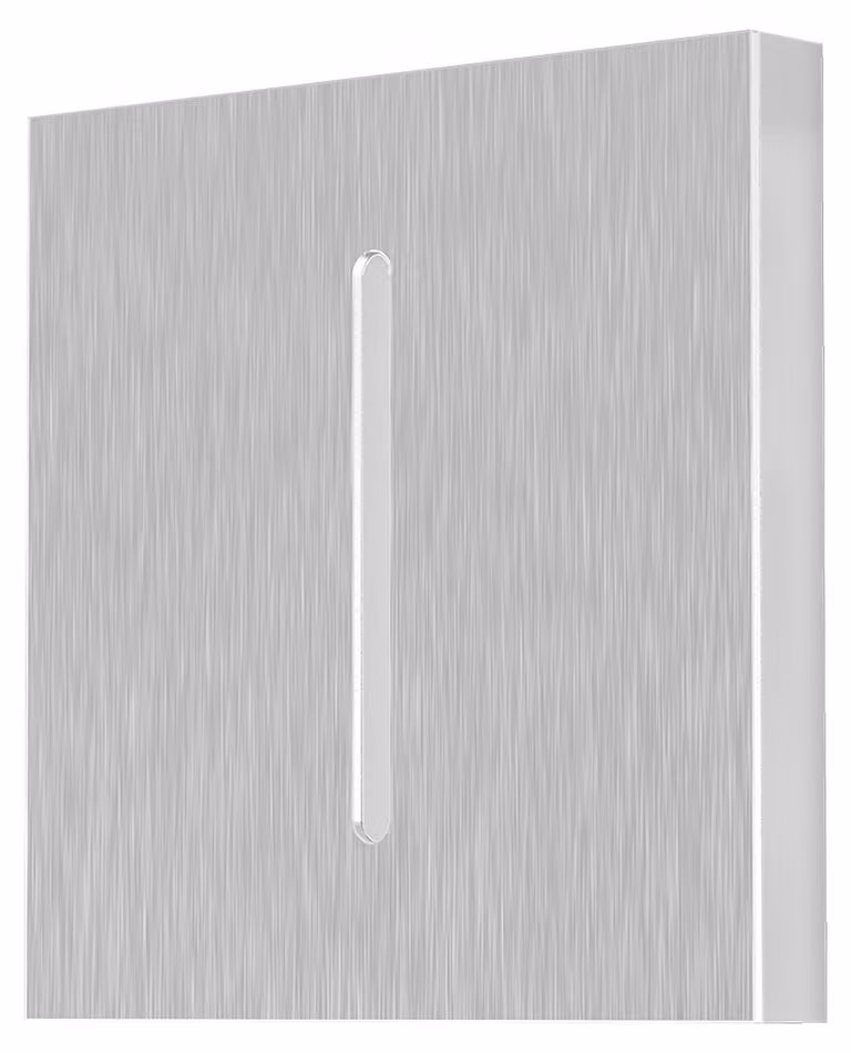 Illuminazione a LED per scale e gradini, 2 W, quadrata, in alluminio con fessure – Lampada da incasso a filo muro, 230 V