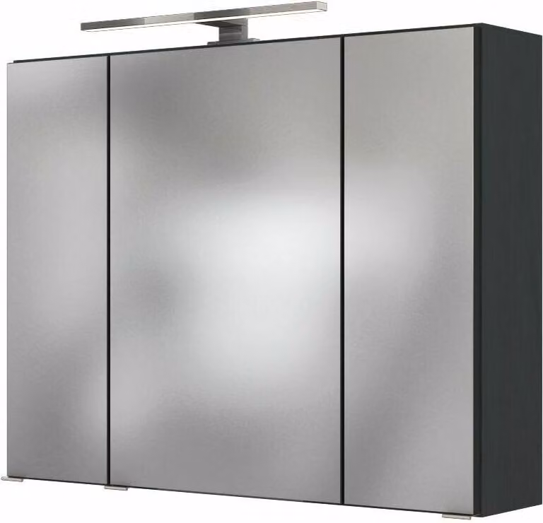 Held Möbel armadio a specchio Baabe 80 cm grafite