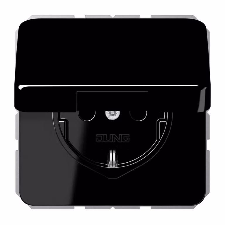Presa Schuko 16 A 250V con coperchio incernierato - Presa CD 1520 BFKL SW