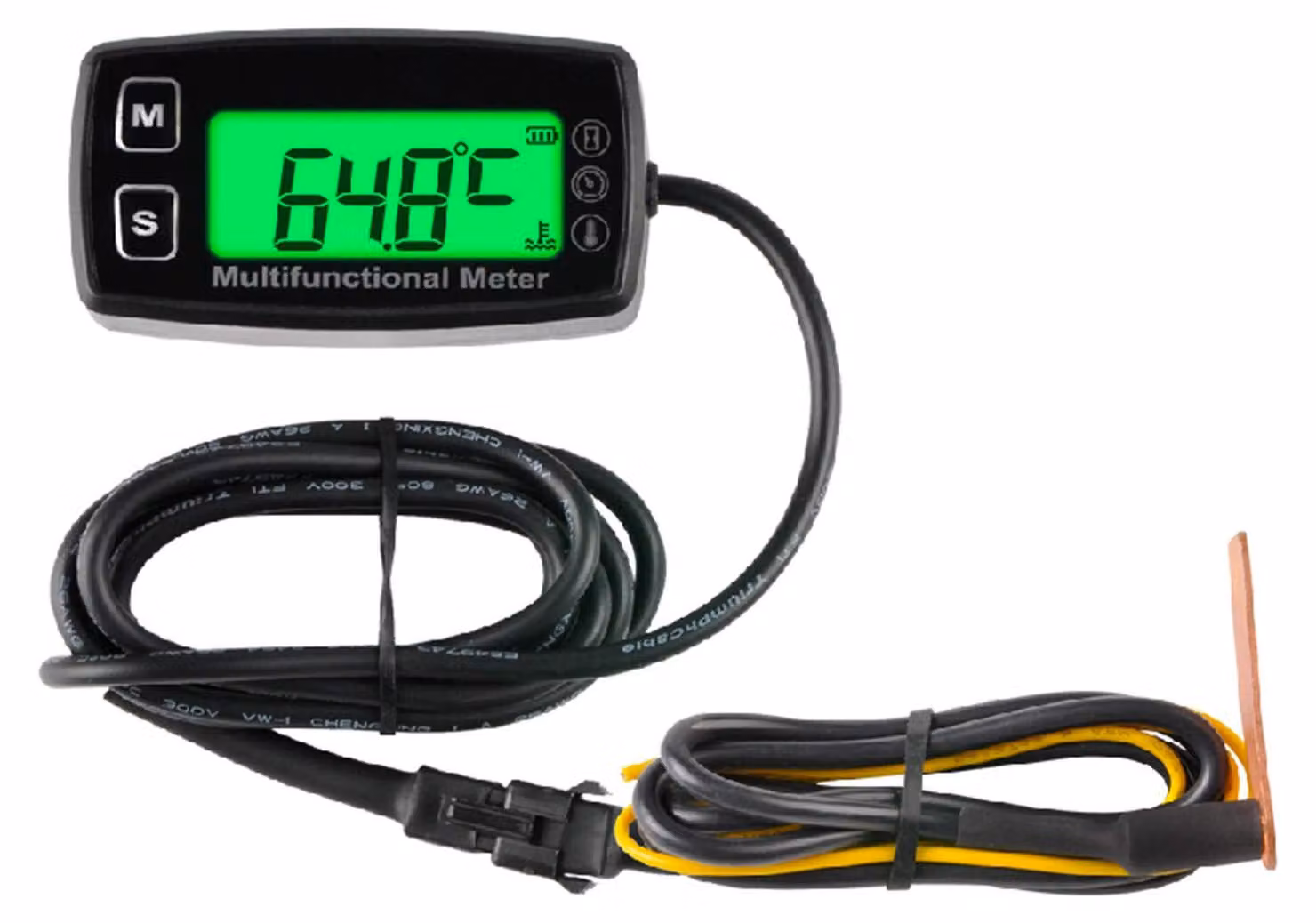 Contagiri e contorizzatore digitali con indicatore della temperatura del radiatore