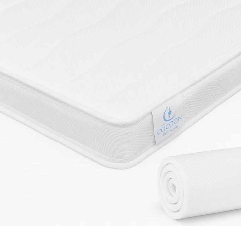Top materasso 140x200 cm Topper schiuma fredda 9 cm sfoderabile ortopedico lavabile anallergico antibatterico CertiPUR®.