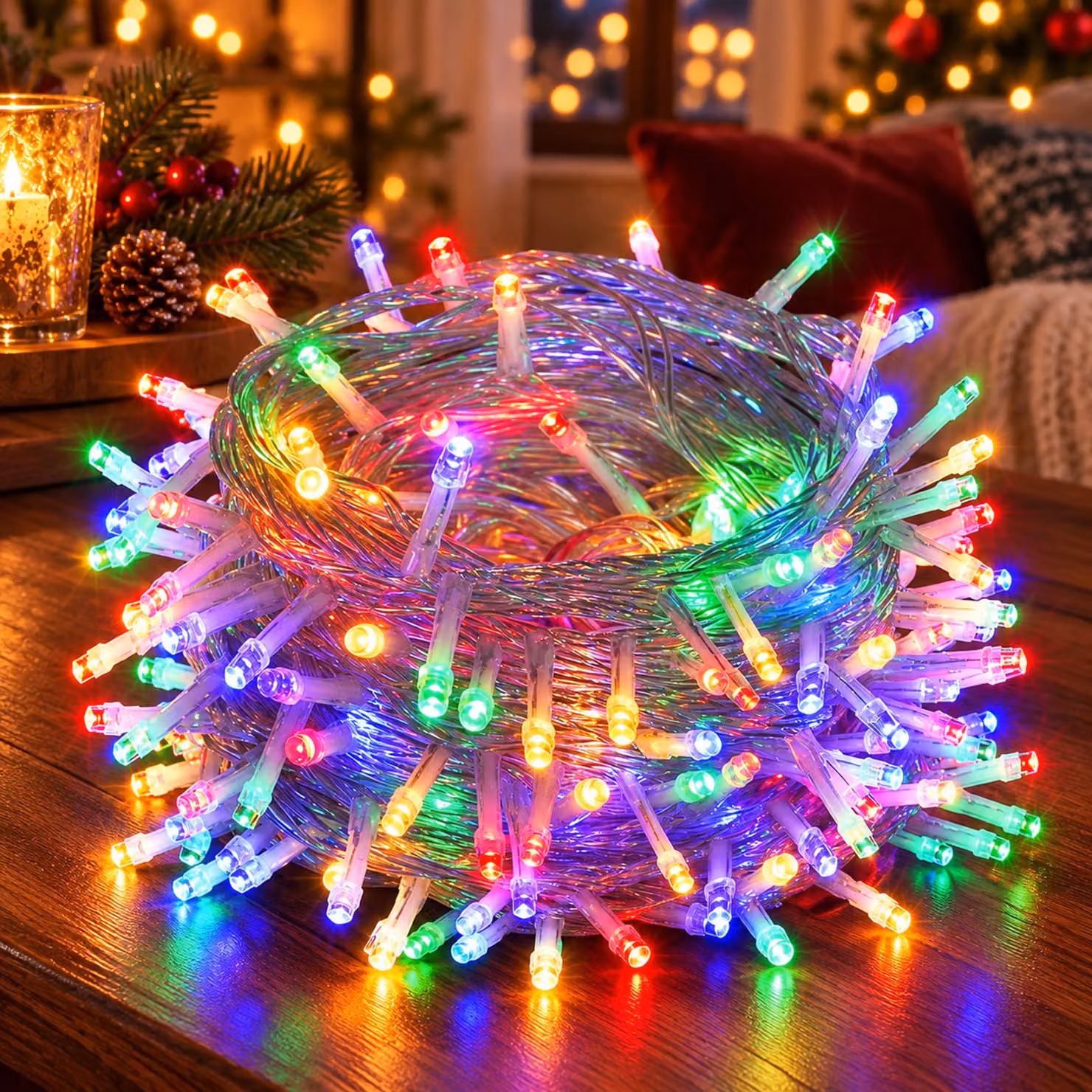 50M 400LEDs 8 modalità di luci fiabesche potenza, timer, funzione di memoria, LED Natale luci fiabesche festa decorazione luce albero di Natale giardino illuminazione, colorato