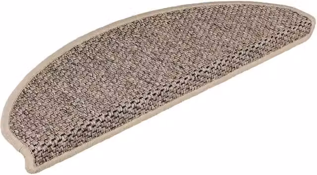 Tappeti Adesivi Scale Aspetto Sisal 30 pz | Gradini per Scale 65x21x4cm Beige Scuro