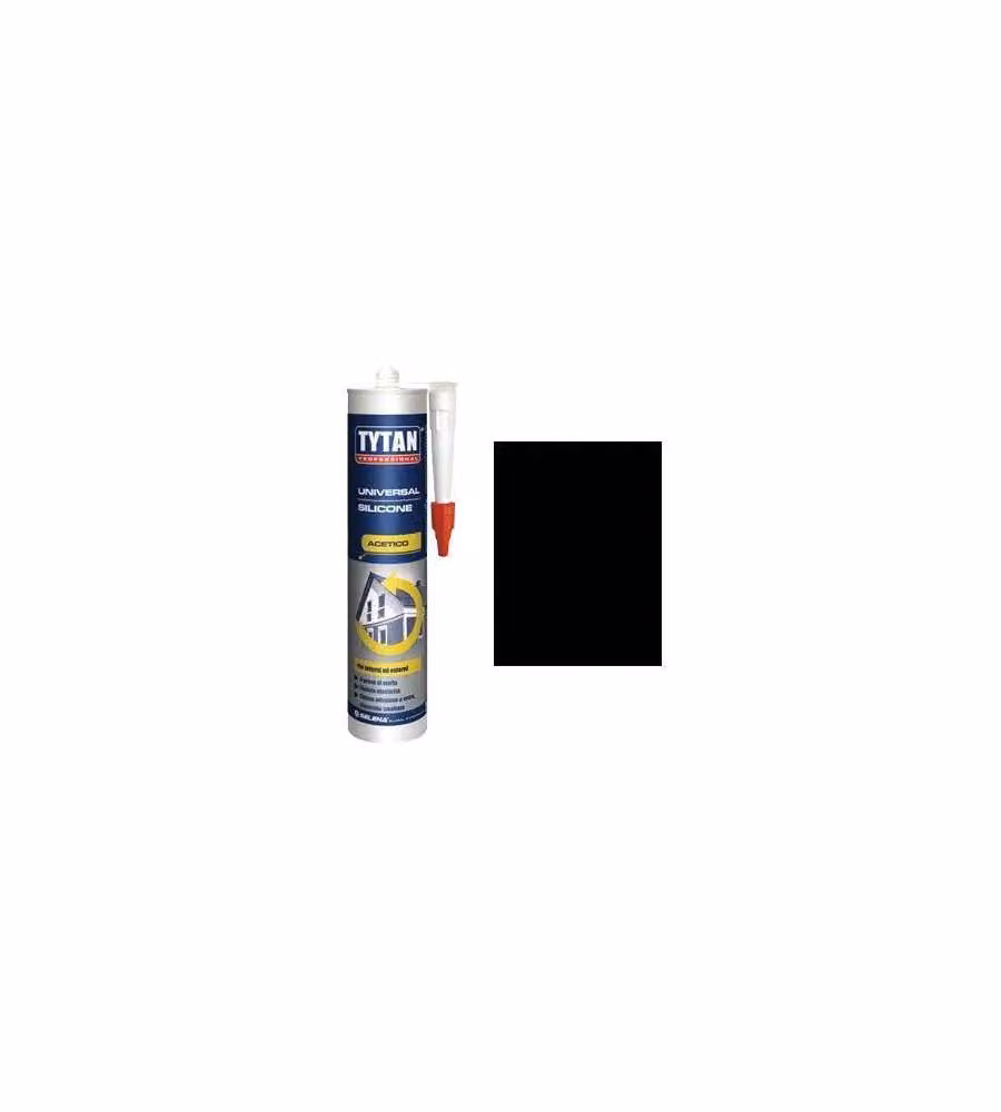 Silicone acetico universale Nero 280 ml