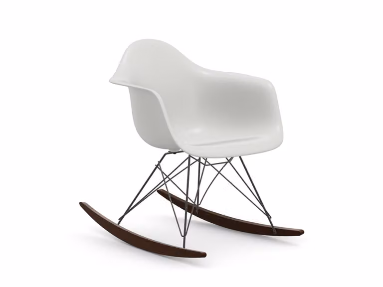Eames Plastic Armchair RE RAR - Sedia Base Acero Scuro