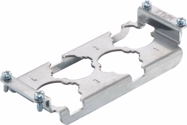 HARTING Han HPR telaio di supporto (inverso), dimensione 24B pin, per 4 moduli HC 250 Materiale metallo - 1 pezzo