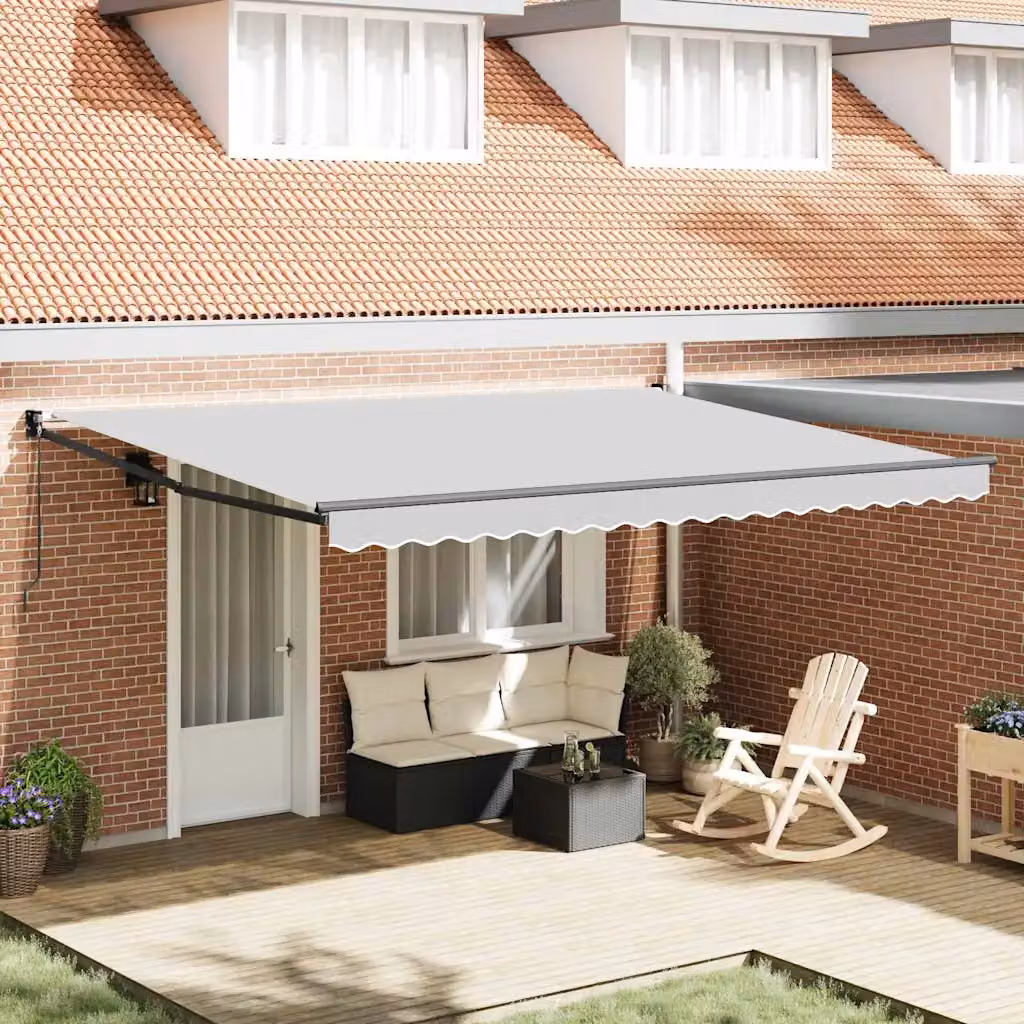vidaXL Telaio di tenda manuale 4 x 3 m Antracite