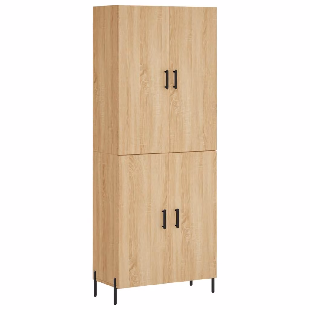 Credenza Rovere Sonoma 69,5x34x180 cm in Legno Multistrato