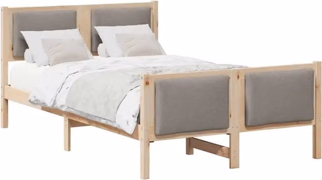 Letto matrimoniale | Letto per adulti | Struttura del letto con testiera Talpa 120 x 200 cm Tessuto