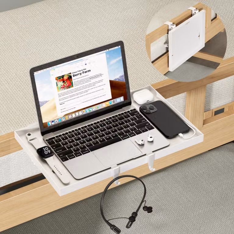 Omgoods - Tavolino pieghevole da letto