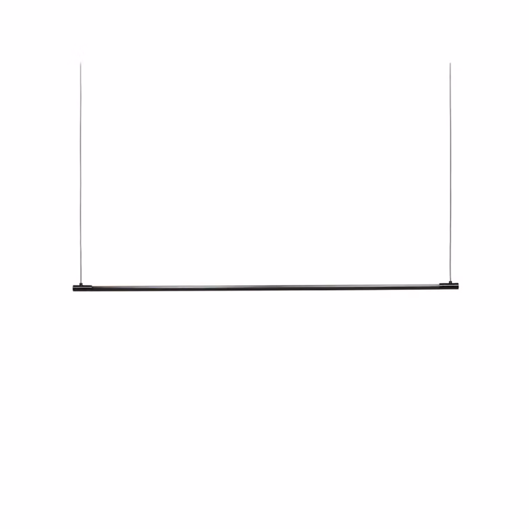 LOOM DESIGN lampada LED a sospensione Straw 150, nera, alluminio dimmerabile, Nero, Soggiorno / Sala da pranzo, Alluminio, Moderno
