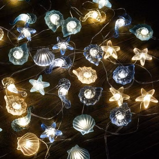 Ghirlande luminose a LED in stile nautico per la camera da letto e l'albero di Natale