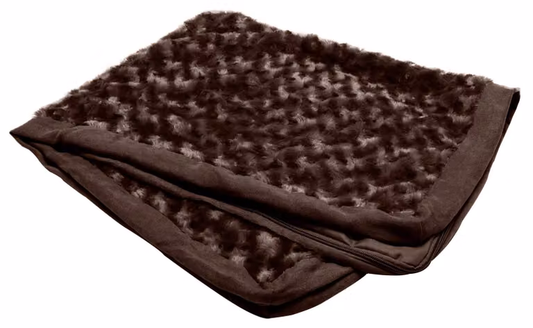 Copertura di ricambio per cuccia per cani Furhaven, ultra-morbida, con pelo sintetico arricciato e finiture in ecopelle