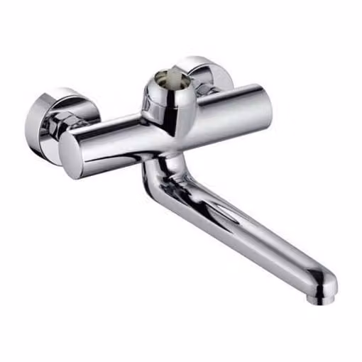 Miscelatore monocomando a parete Kludi PROVITA DN 15 sporgenza 317 mm, attacchi S cromo