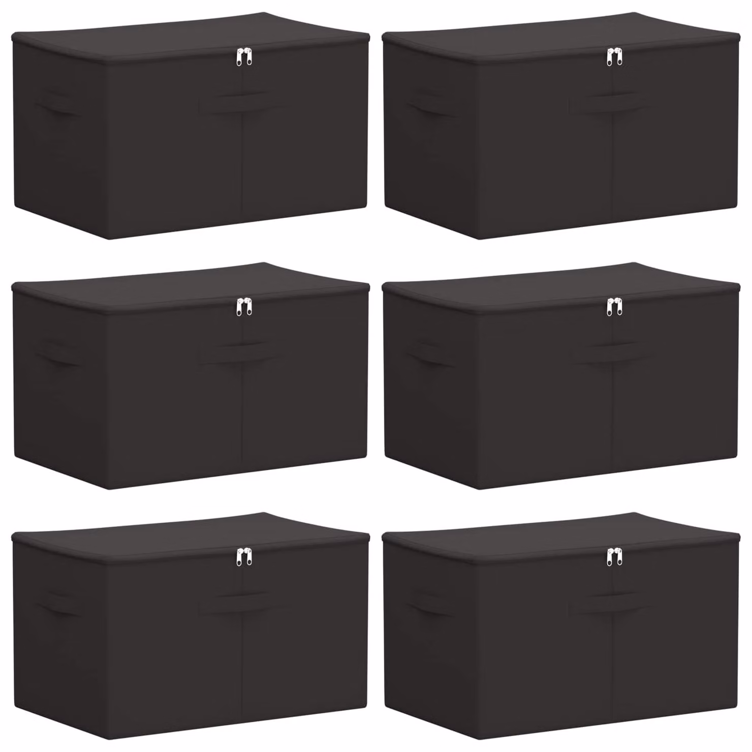 Scatola di Stoccaggio 6 pcs Antracite 55 x 35 x 32 cm