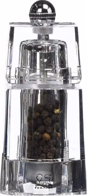 Macchina per macinare peperoncino Gefu in metallo e acrilico trasparente Altezza: 16 cm, Larghezza: 11 cm