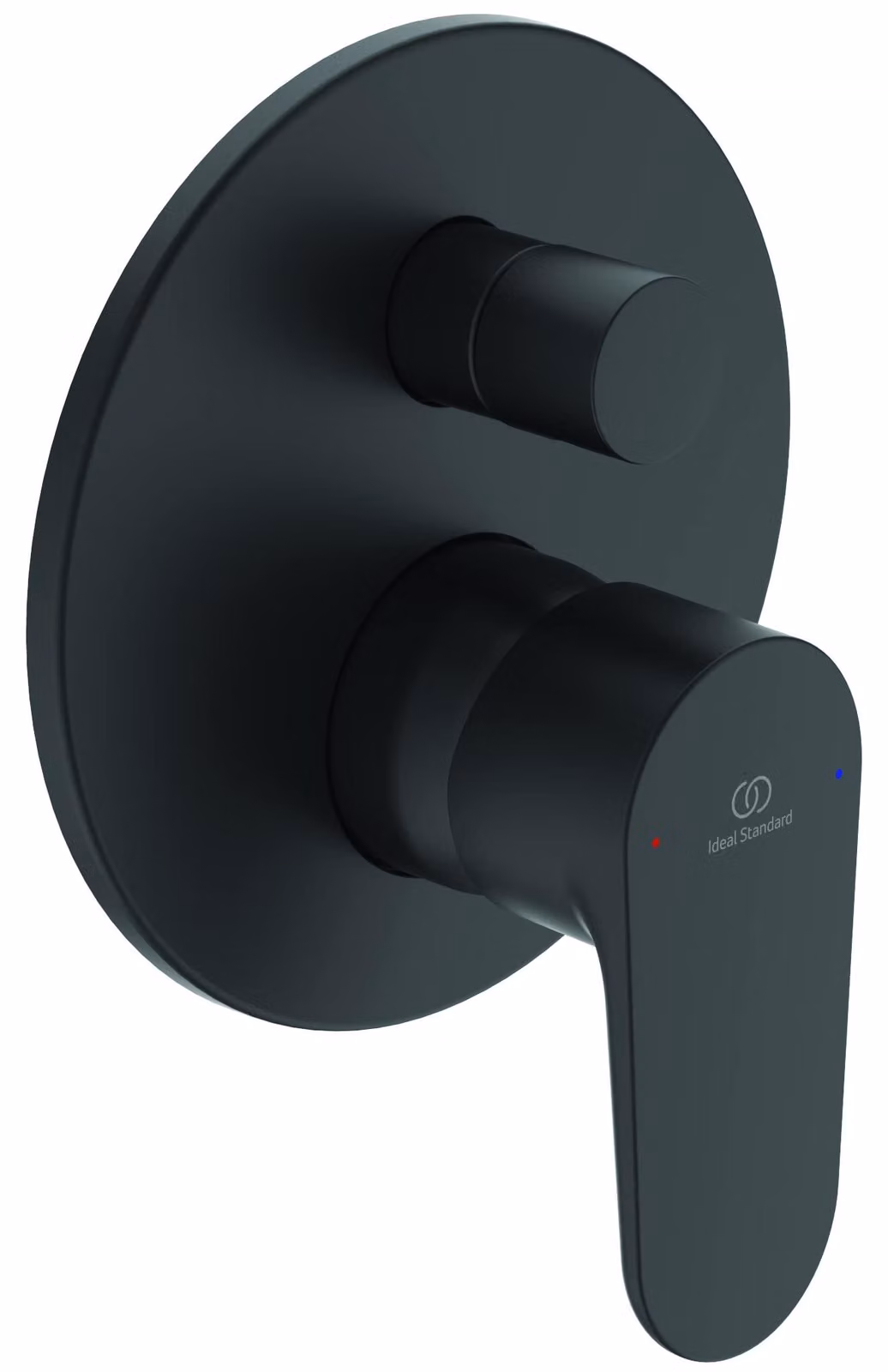 Miscelatore monocomando per bagno/doccia, finitura nera opaca, 1 pezzo