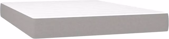 Materasso a Molle Insacchettate Rigidit¨¤ Media Grigio Chiaro 140x190x20 cm