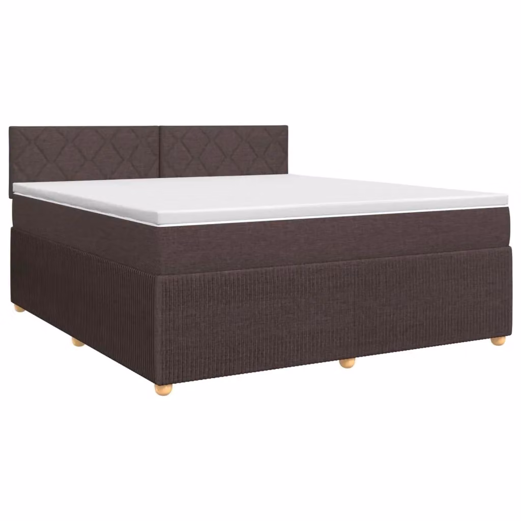 Letto box spring con materasso ibrido vidaXL Marrone e Bianco L/P: 180 x 200 cm – 2