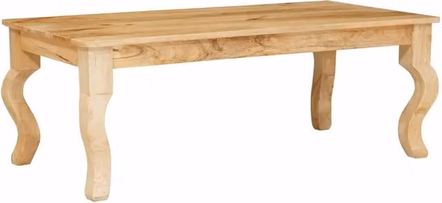 Tavolino da soggiorno moderno in legno di mango marrone L: 110 cm, P: 55 cm, H: 40 cm