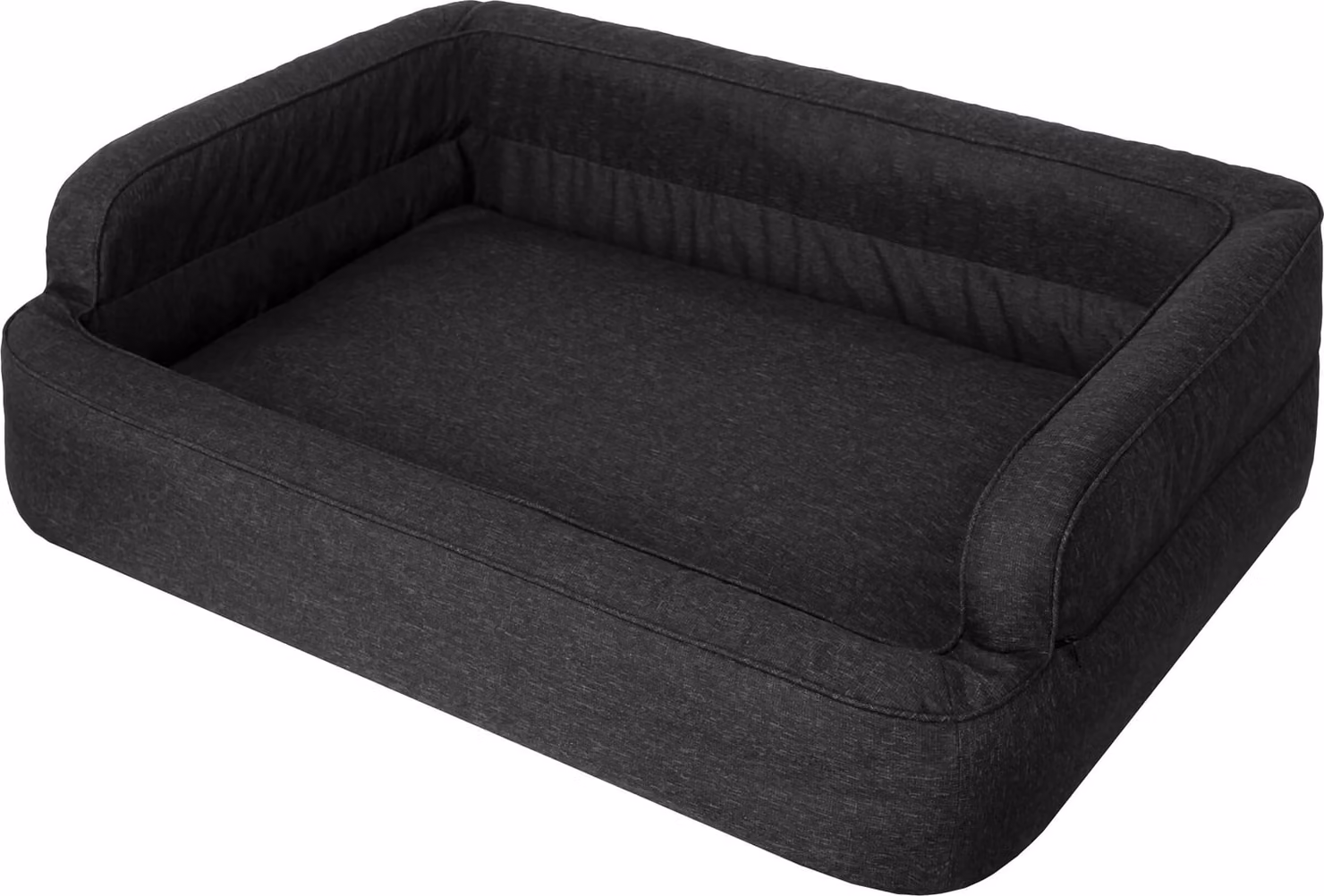 Letto per cani, arredamento per animali, letto per gatti, sfoderabile, cesto per cani, cuscino per cani, lettino per cani, posti letto, divano per cani, nero, XL: 96x62 cm