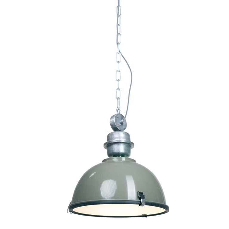 Lampada a sospensione - verde - Bikkel - vetro metallo - Ø 42cm - E27 - 7586G - Steinhauer