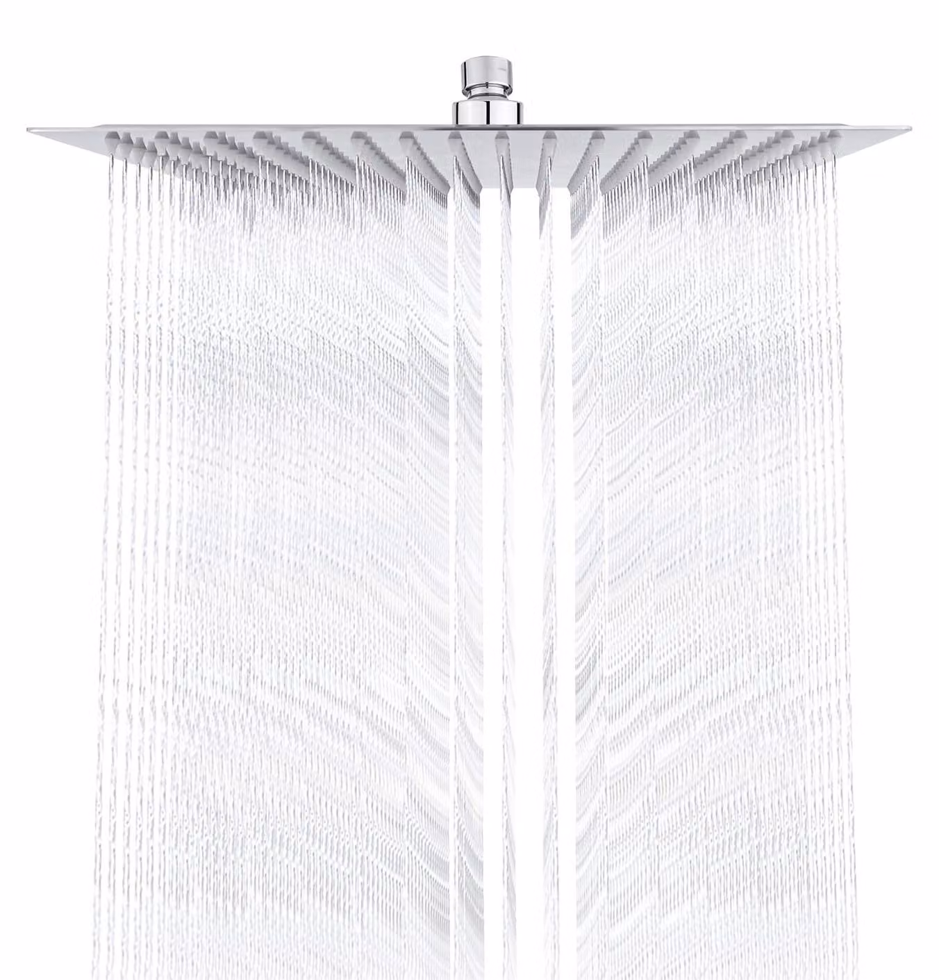 Ibergrif M20294 Soffione doccia a pioggia da 12 pollici, soffione quadrato da 30x30 cm, ampia copertura, soffione in acciaio inossidabile 304 resistente, autopulente