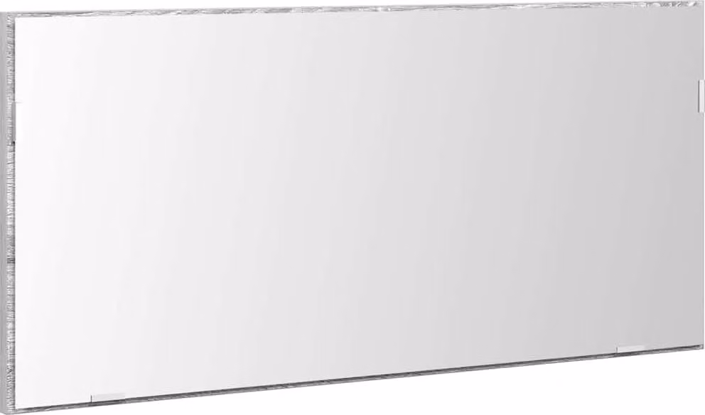 Specchio con luci a strisce a LED Grigio sonoma alto 80 x 37 cm
