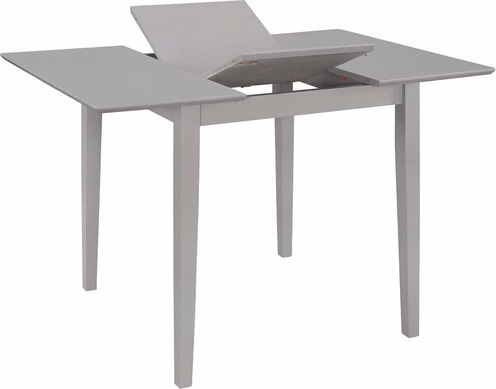 Tavolo da Pranzo Estensibile Grigio (80-120)x80x74 cm in MDF