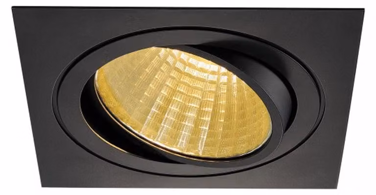 Nuovo faretto da incasso a soffitto Tria 150 LED nero angolare 2700K dimmerabile incl. driver