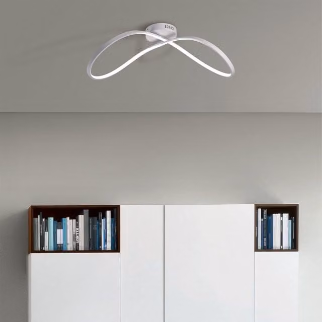 Plafoniera LED Forever NOVECENTO bianca con luce bianca naturale IP20