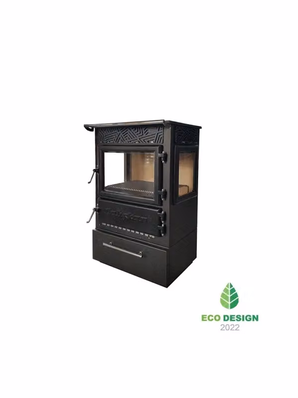 Stufa a legna a libera installazione Outinfire 305 3D-BOX colore nero – 2