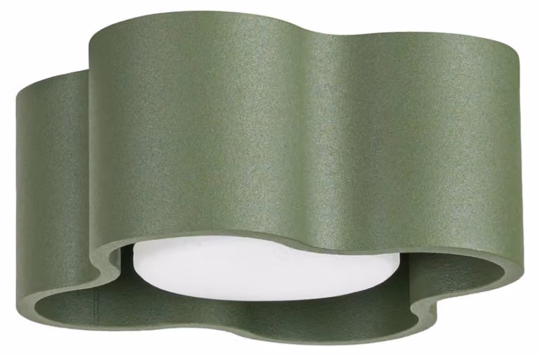 Plafoniera OVIO 1 verde oliva Gx53 1xGx53 10W alluminio 6x12x12cm Sollux Lighting