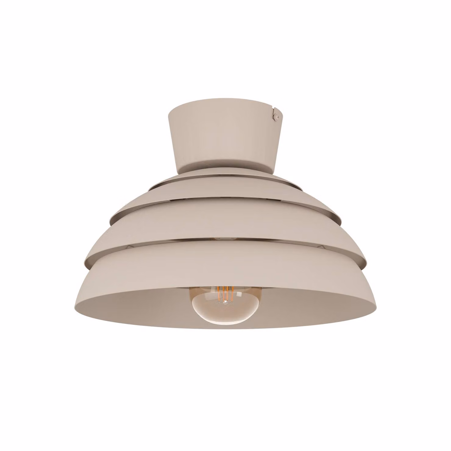 EGLO Plafoniera soffitto Vittorito, dimmerabile, Crema / Ambra, Soggiorno / Sala da pranzo, Metallo, Plafoniera