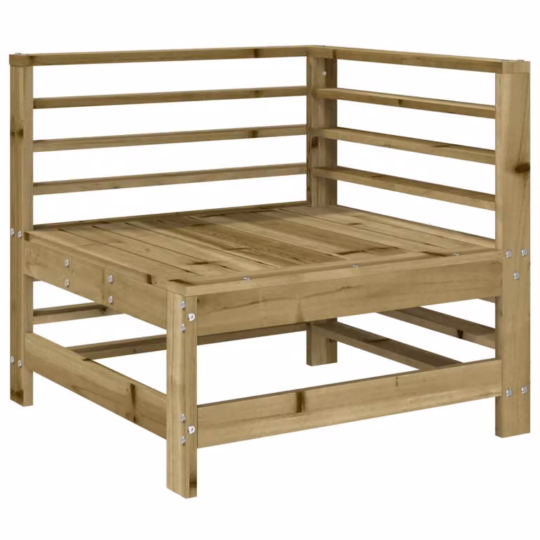 Set Salotto da Giardino 7 pz in Legno Impregnato di Pino