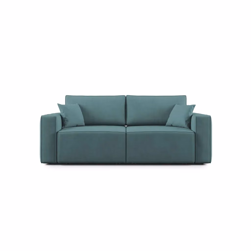 Divano Morfeo Divani.Store in tessuto impermeabile petrolio con funzione letto e coperture rimovibili, Larghezza: 180 cm – 2
