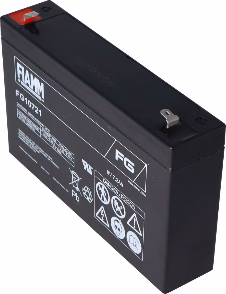 Fiamm FG10721 Batteria al piombo 6 Volt 7,2Ah