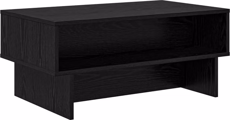 Tavolino da salotto Rovere Nero 80 x 46 x 35 cm