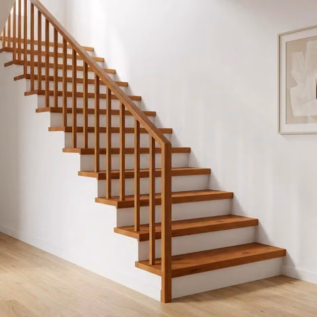 Set di 16 gradini per scale vidaXL in legno effetto rovere marrone L 90 cm x P 25 cm x H 2 cm