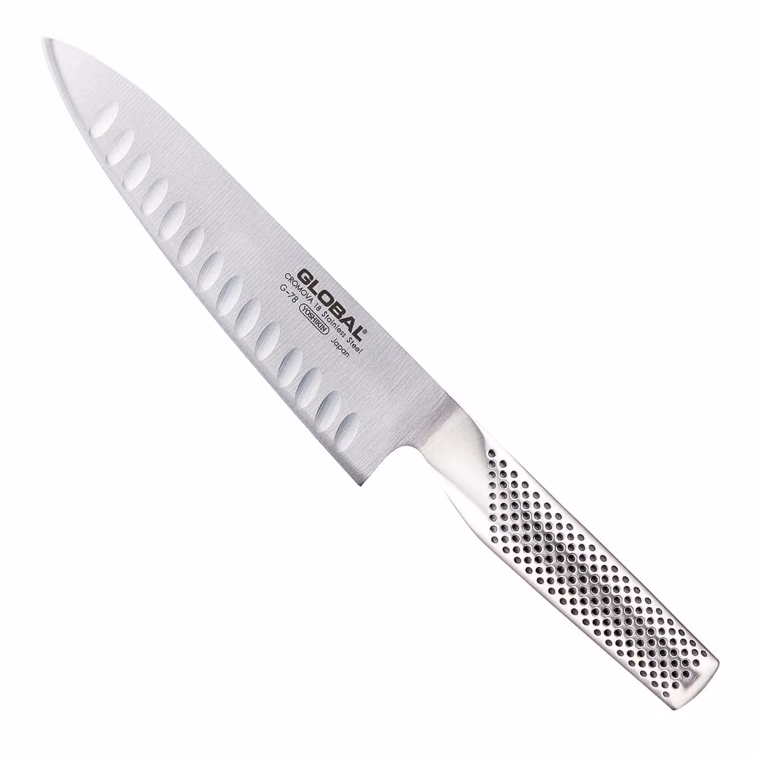 Coltello da cucina alveolato cm 18 serie G di Global
