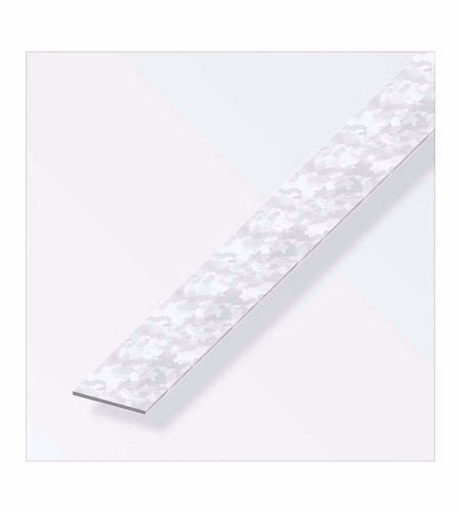 Alfer Barra Piatta Acciaio Zincato 35,5x1,5mm Lunghezza 1m Fai da Te